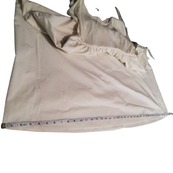 Who What Wear Womens XL White Sleeveless Dress Lower: 100% Cotton - Picture 11 of 12